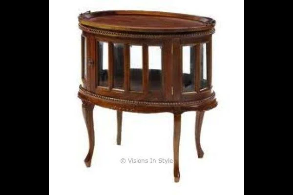 Mahogany Drink Cabinet Oval