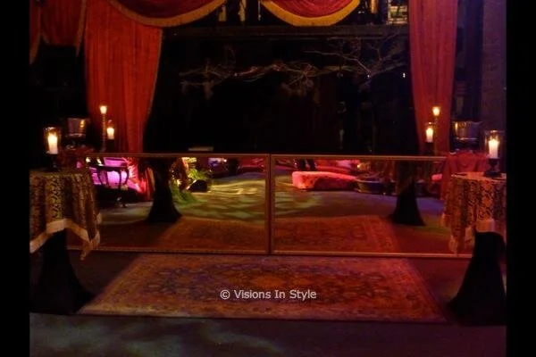 Mirrored Bar with Gold Frame