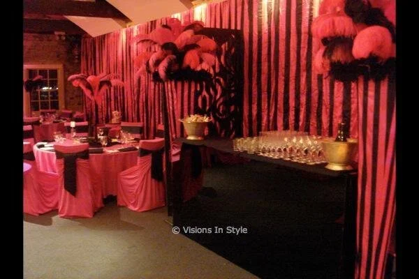 Pink and Black Burlesque Room