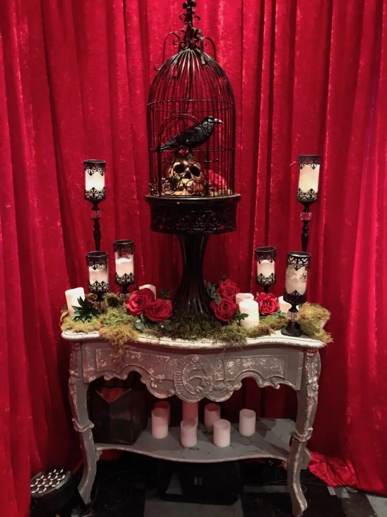 Halloween Birdcage on Mantle