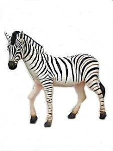 *Lifesize Zebra Statue