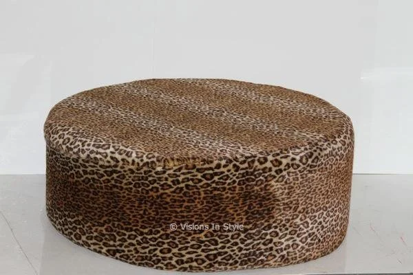 Leopard Skin Ottoman