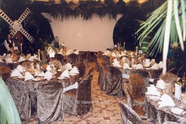 Leopard Skin Tablecloth &amp; Chair Cover