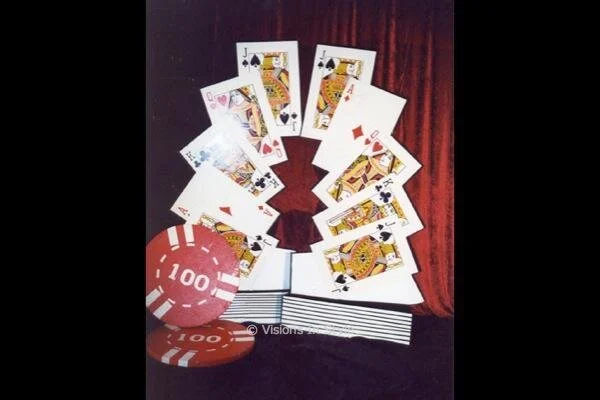 Casino Chip and Card Cutout