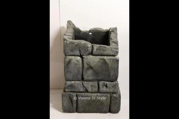 Grey Stone Plant Holder
