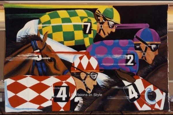 Horse Race Jockey Backdrop