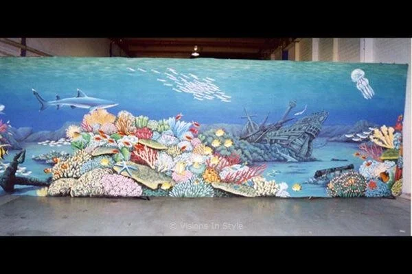 Underwater Shipwreck Backdrop