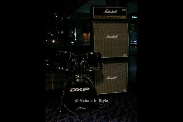 Drum Kit with Martin Amp Stack