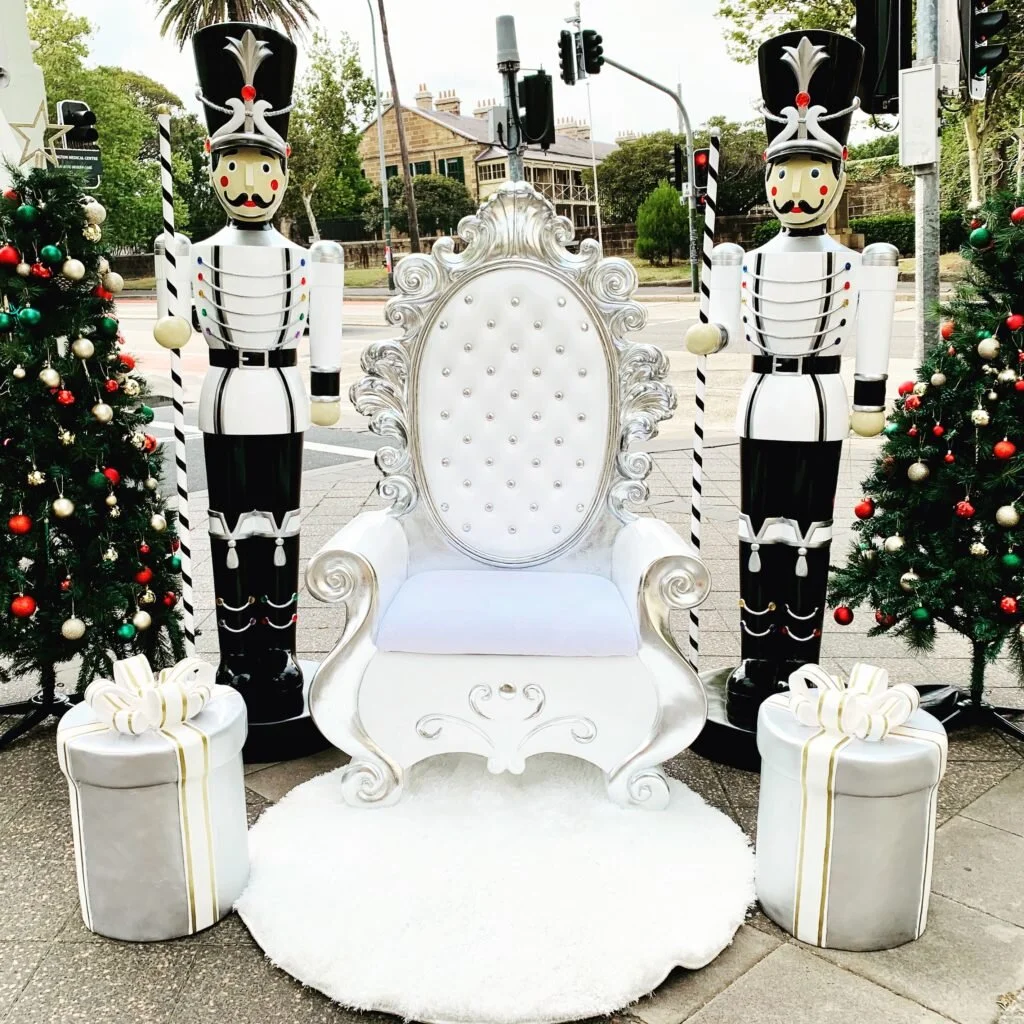 Christmas Seating Photo Area w/ Toy Soldiers