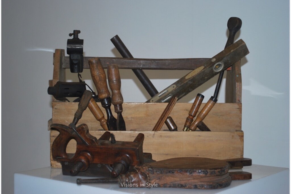 Vintage Tool Box with Tools