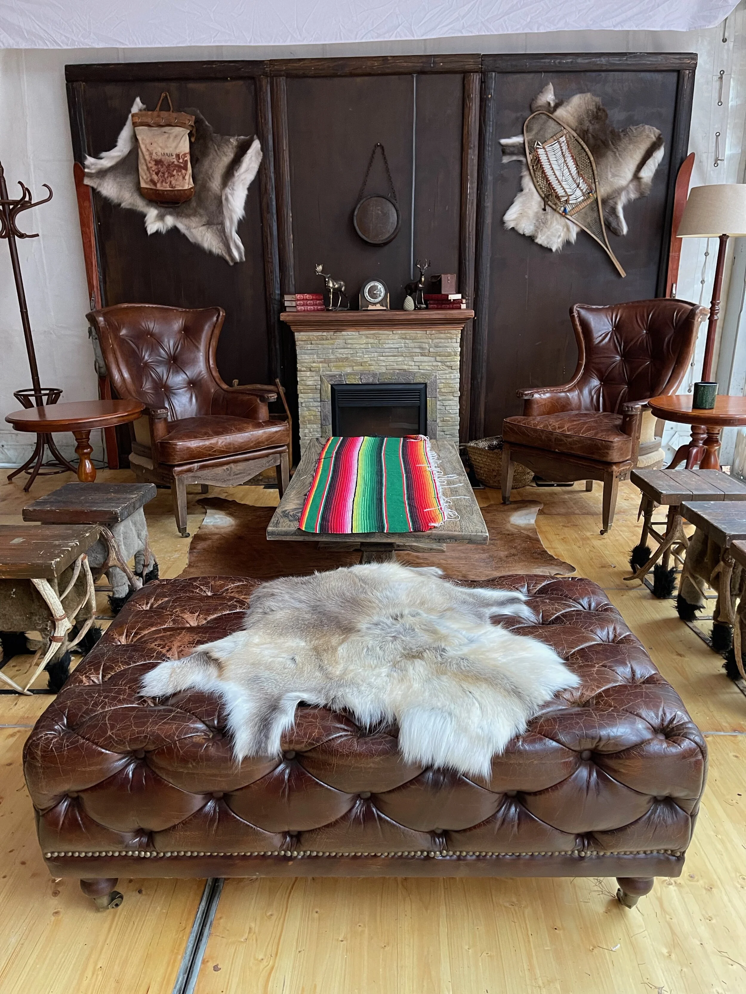 Rustic furniture with fire place set.jpeg