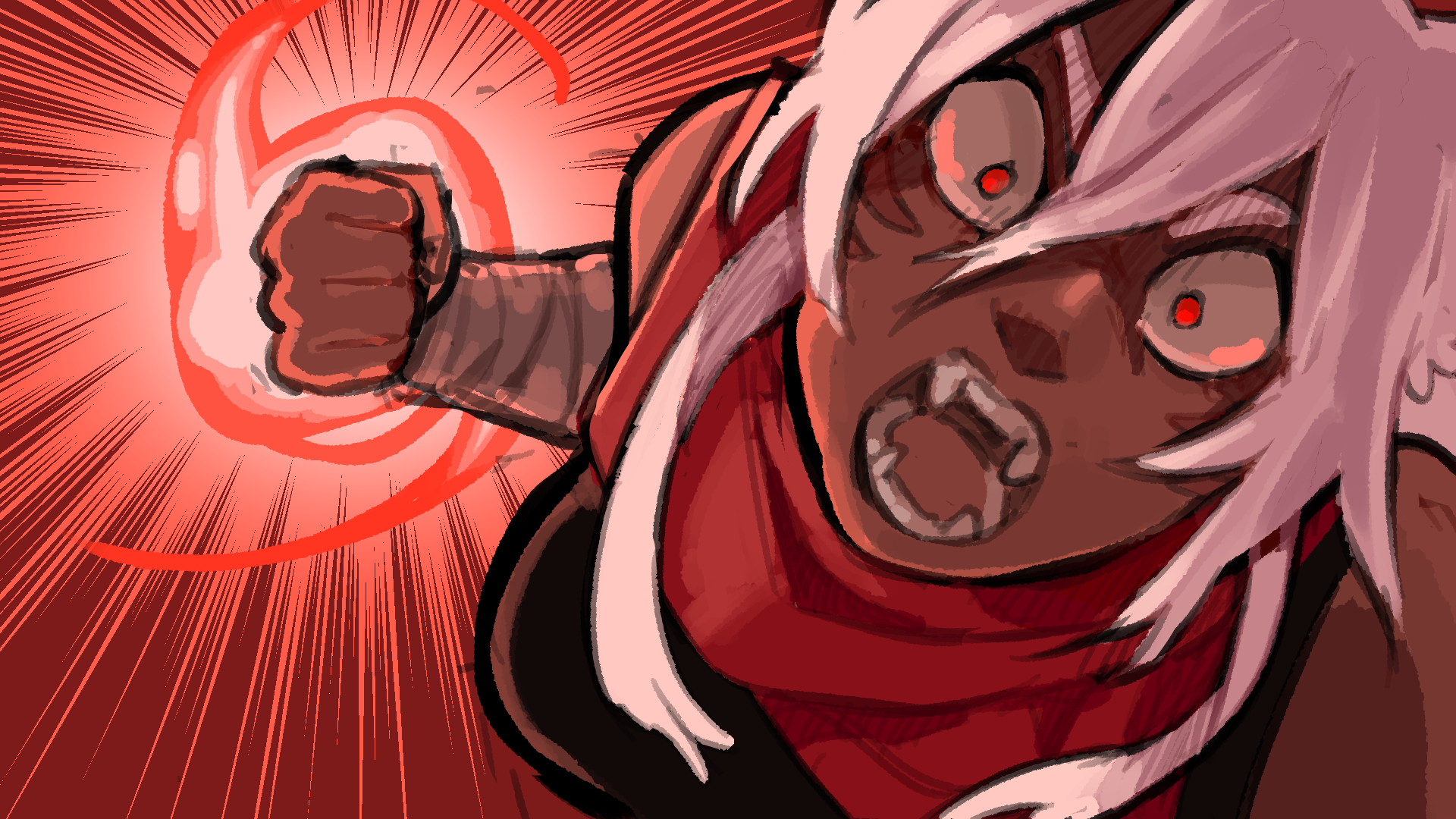tamako punching the camera.png