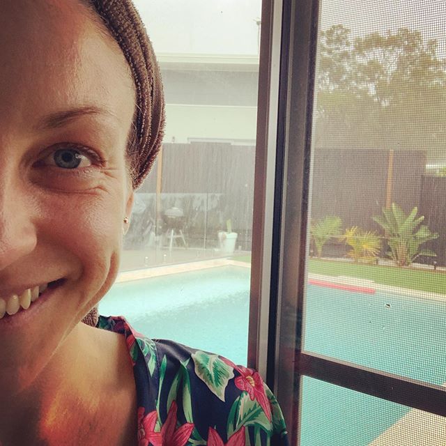 This morning, after my morning yoga practise, I was laying in shavasana and could feel my cells tingling like the pitter patter of rain. I could hear the heavy rain outside. It was such a beautiful and strange feeling. So before I had my shower, I we