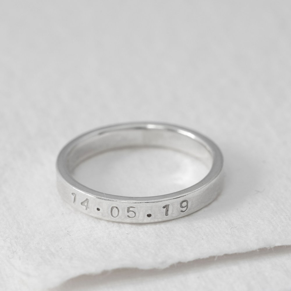 Handstamped Story Ring by Kimberley Elizabeth Jewellery