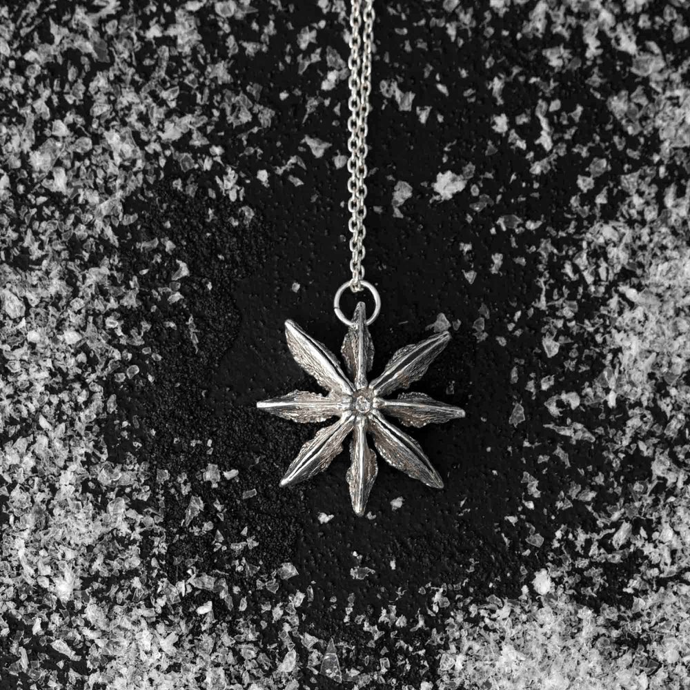 Night Star Silver Necklace by How Fine Designs