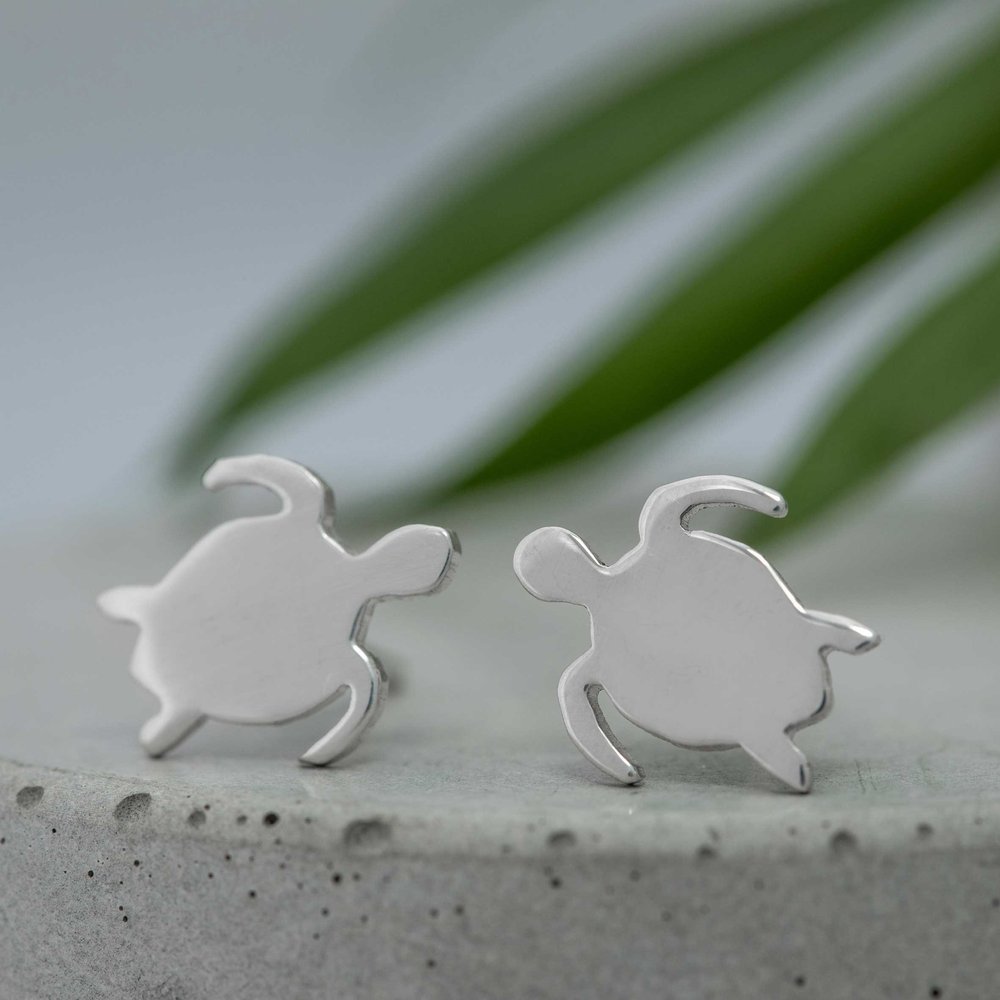 Turtle Stud Earrings by Shine On Shop