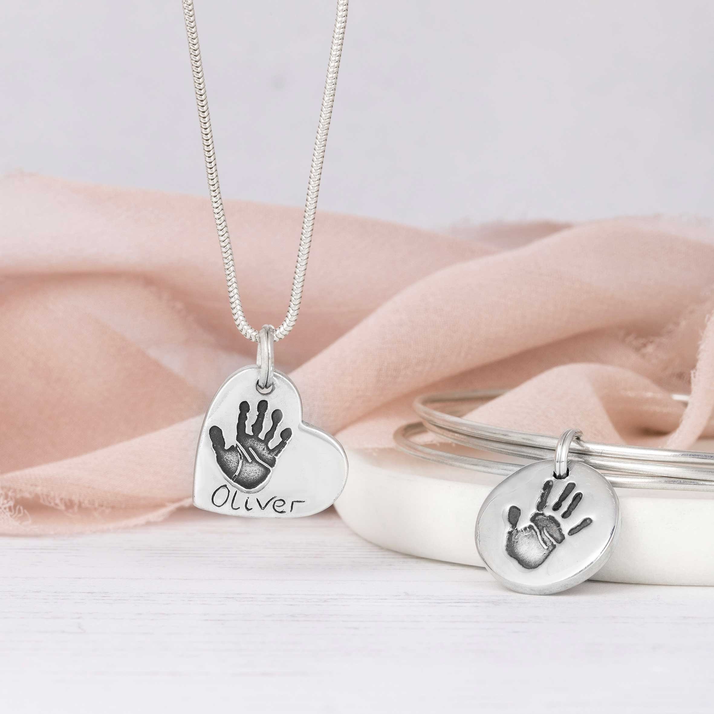 Handprint jewellery by Itsy Bitsy Imprints