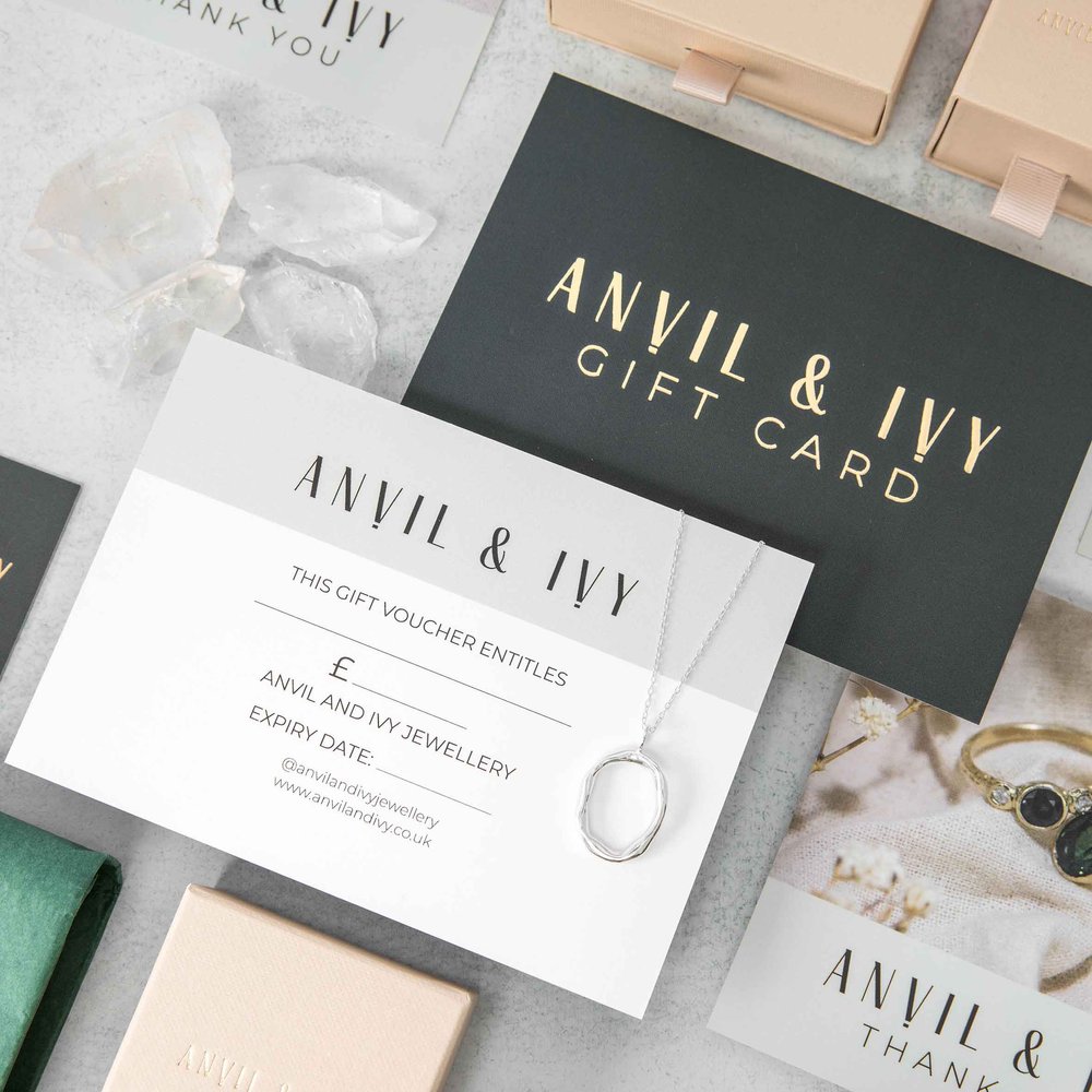Gift Vouchers by Anvil and Ivy Jewellery