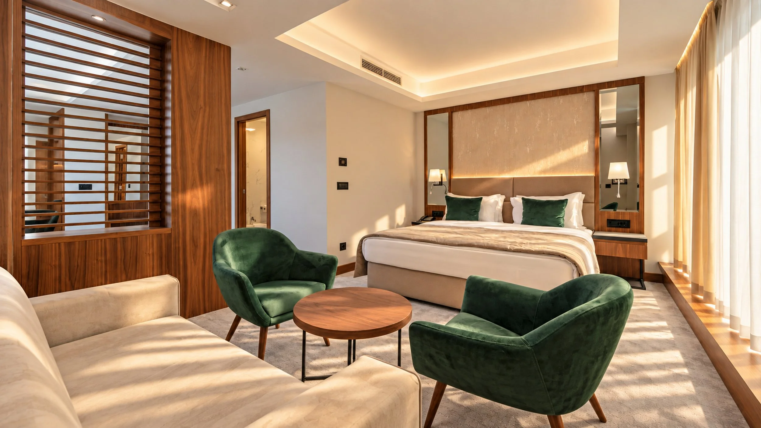 Warm Sunlit Hotel Bedroom.jpg
