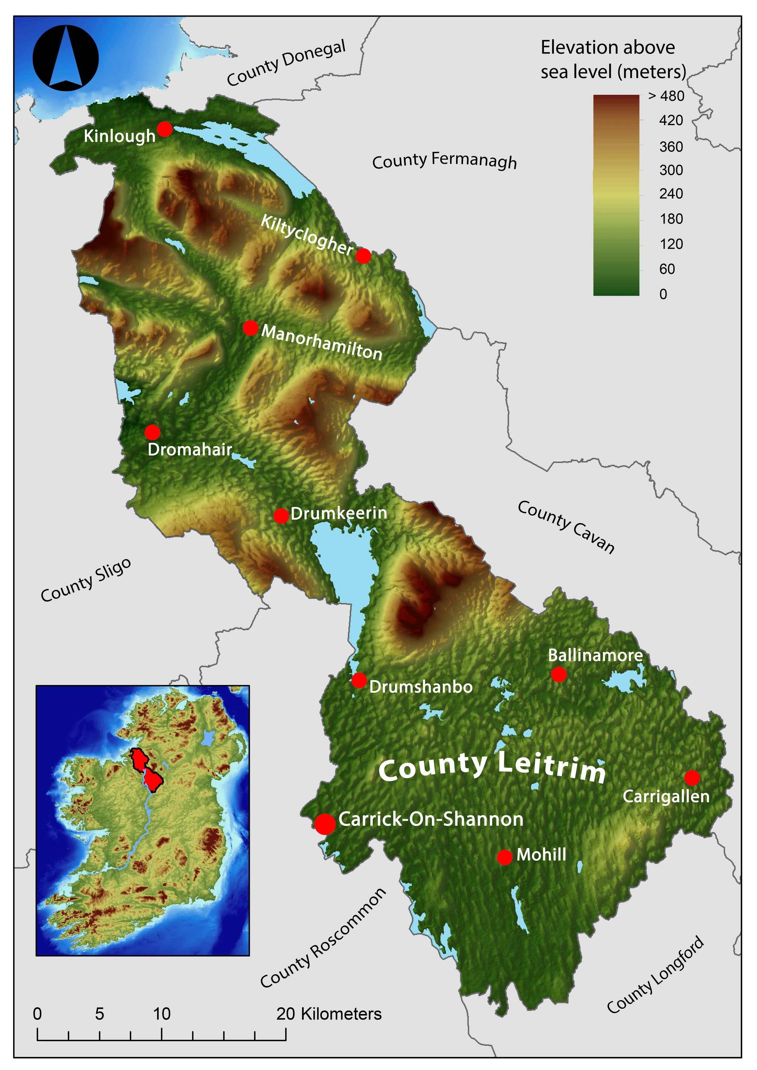 Leitrim: History and Society back cover map