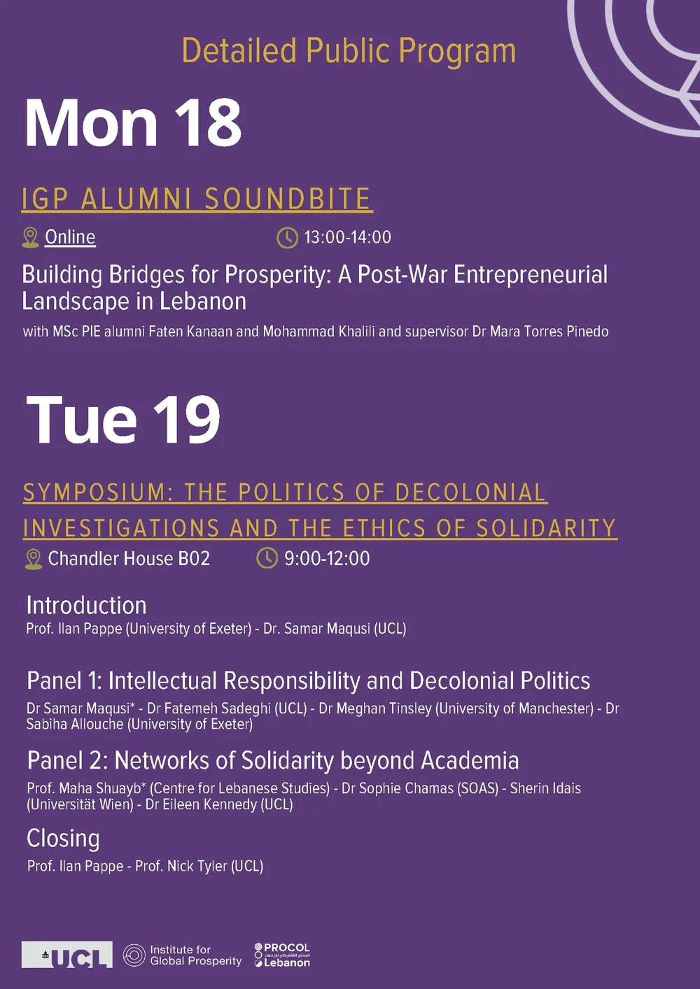 About Lebanon Week, March 18-22 2024 — PROCOL Lebanon