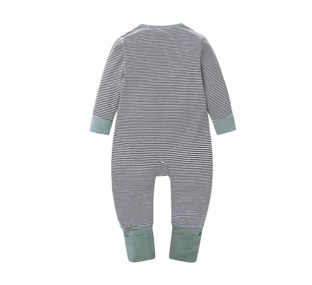 sage baby romper
