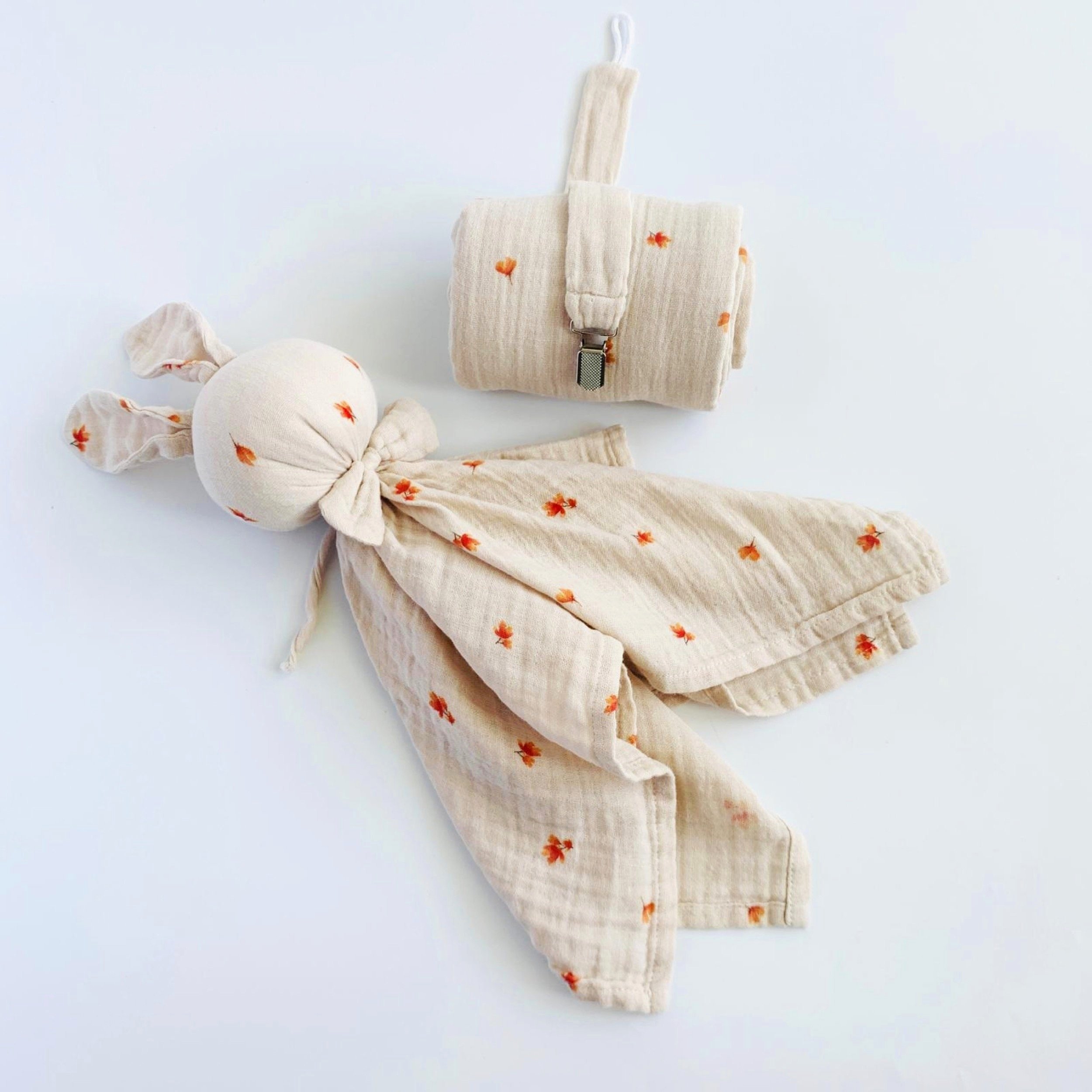 Flower Print Bunny Comforter For Newborn