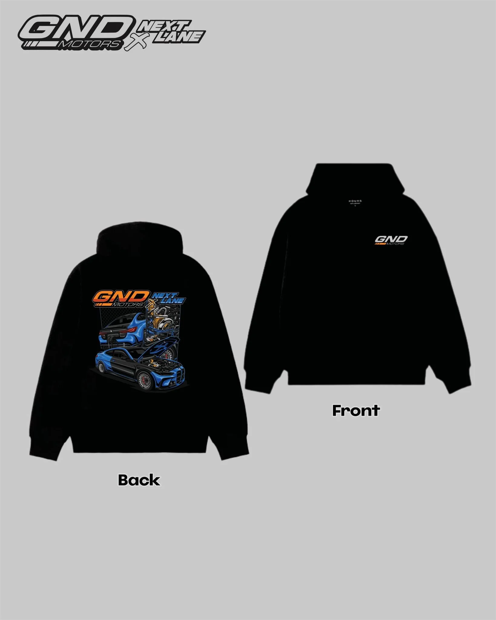 GND Motors x Next Lane Hoodie