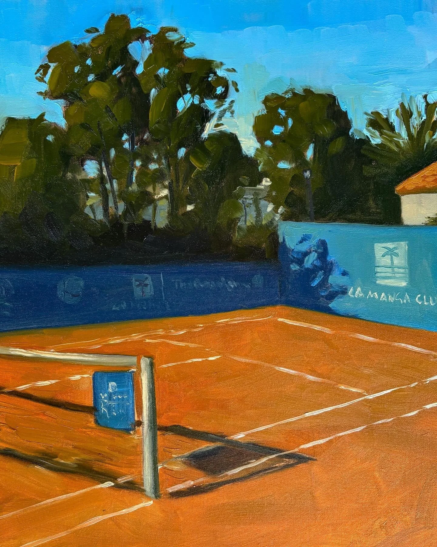 Oil Painting of La Manga Tennis Club