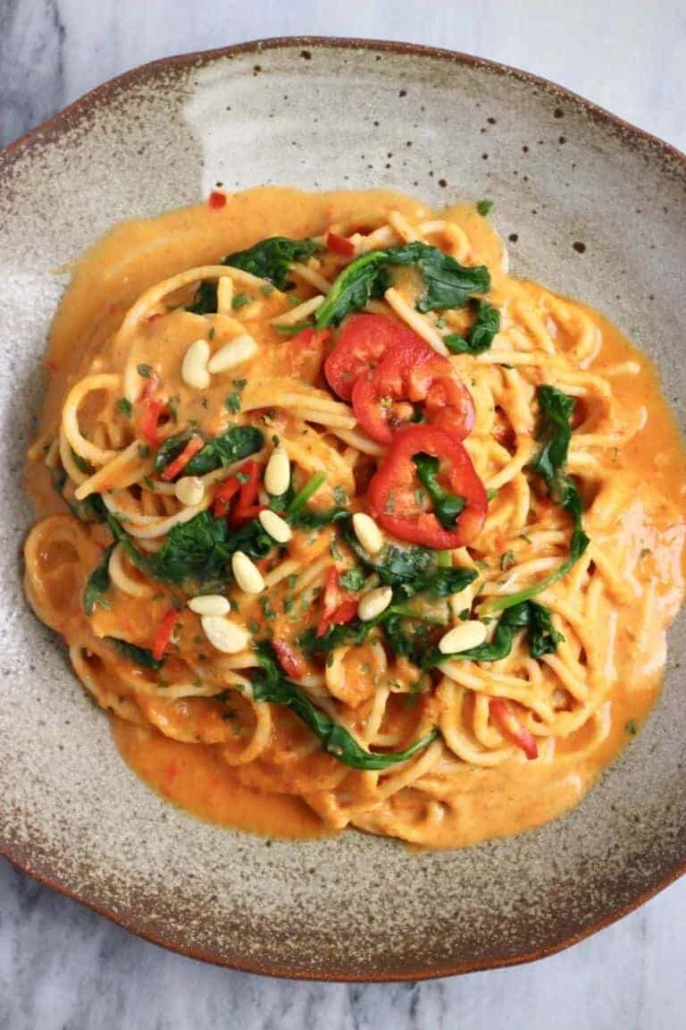 Pine Nut &amp; Red Pepper Pasta
