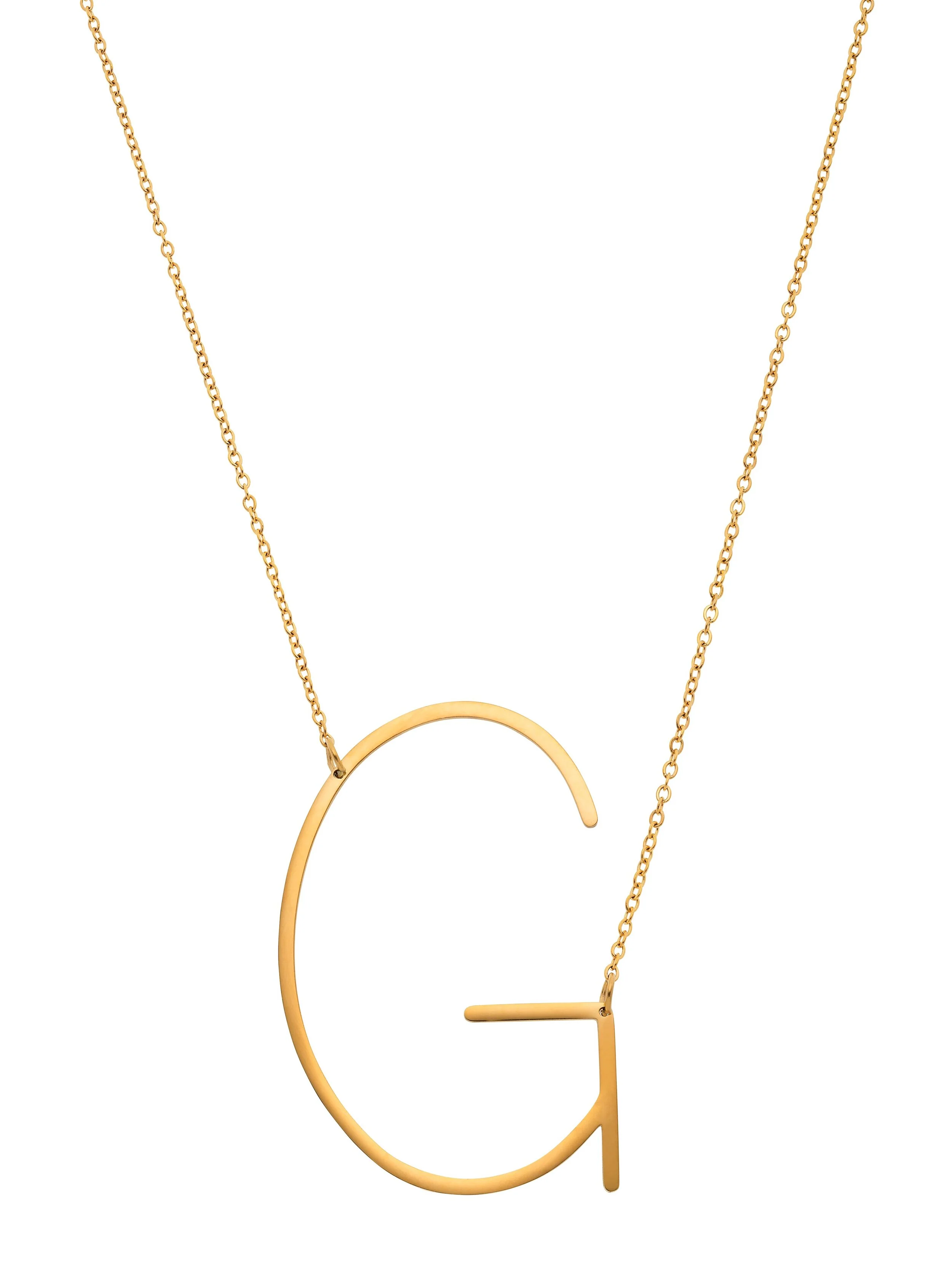 Leo &amp; Mila Initial Letter "G" Necklace