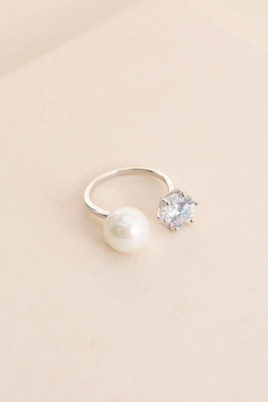 Lux Pearl Stone Ring