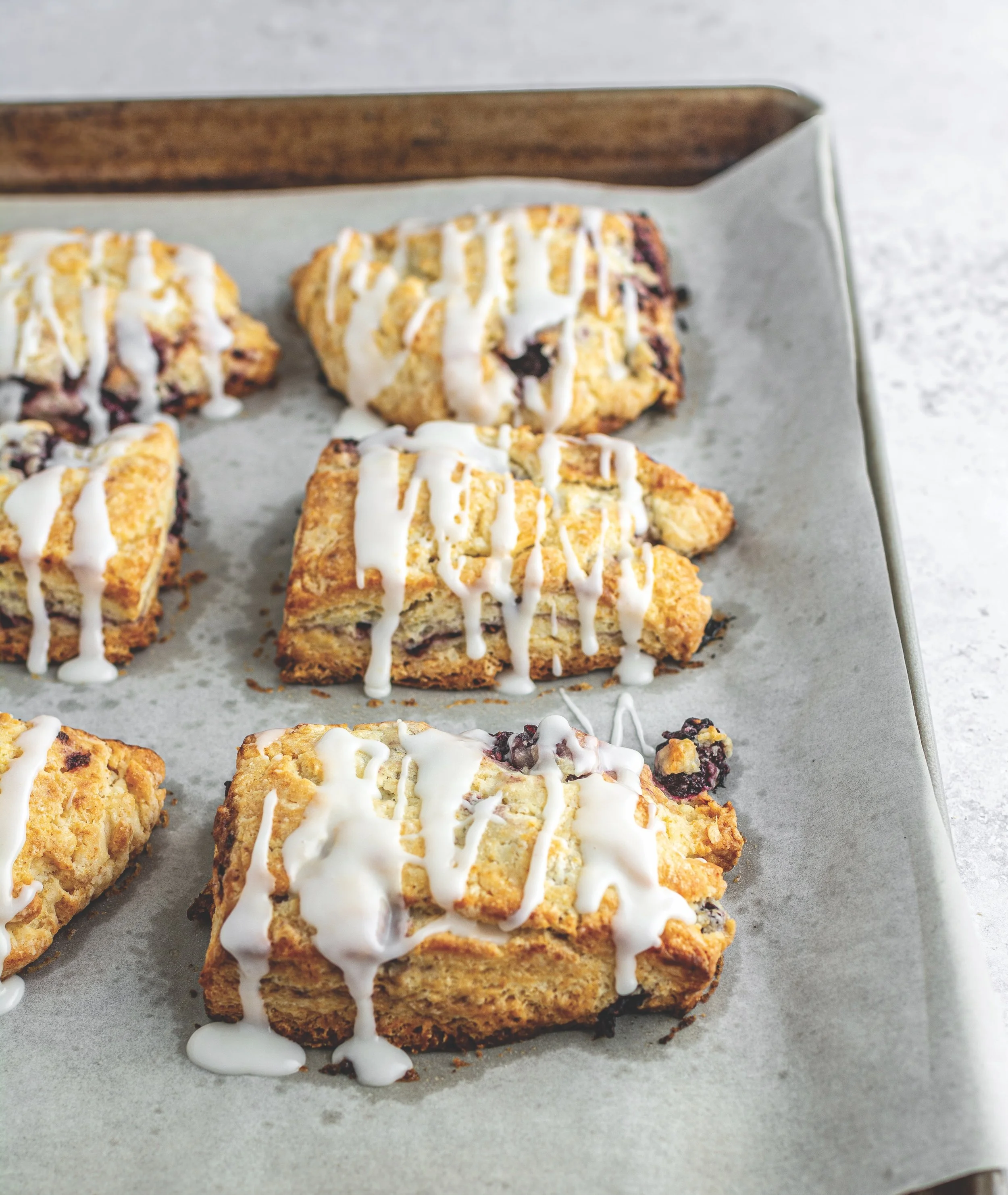 Lemon Blackberry Scones