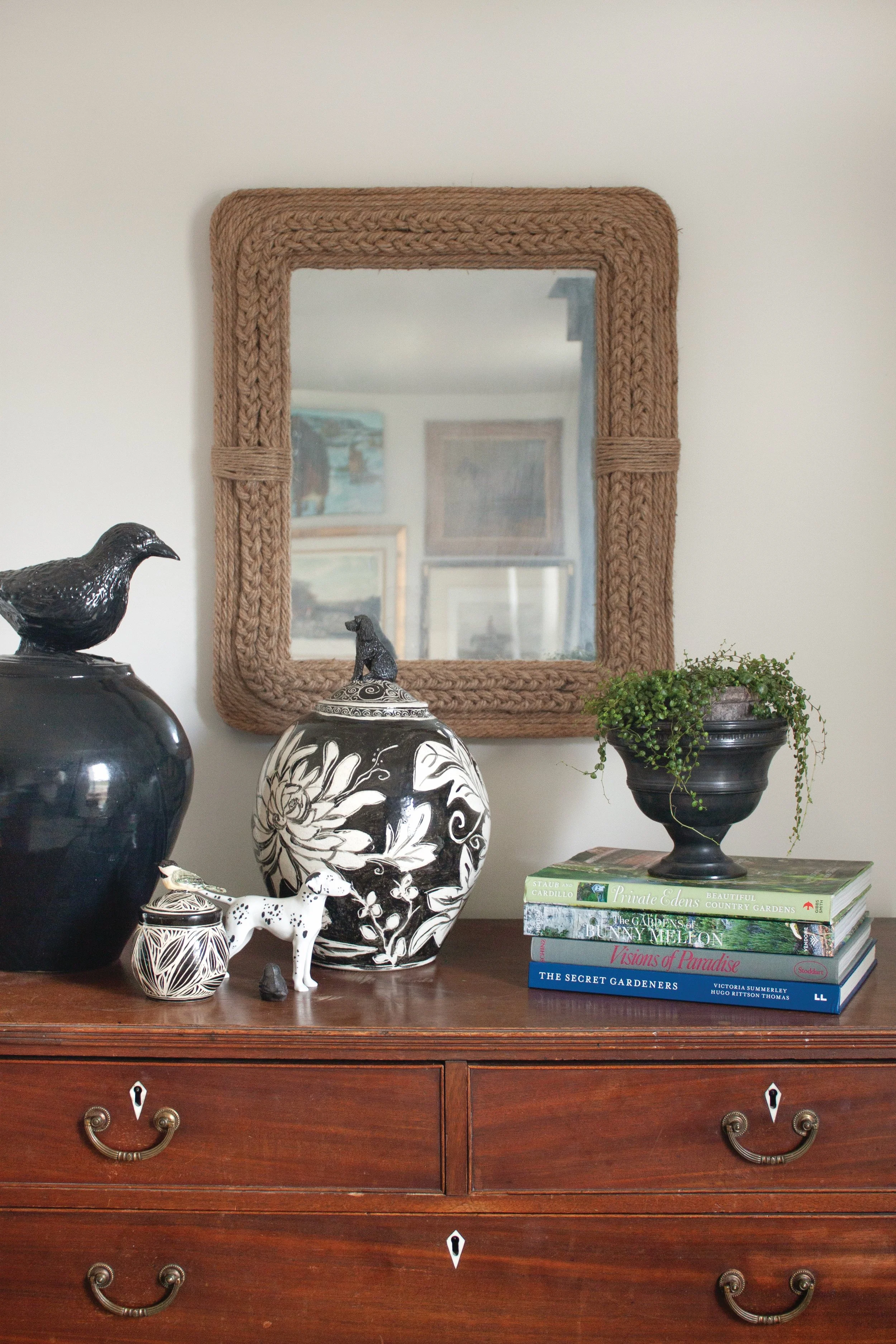 Upcycled Rope Mirror