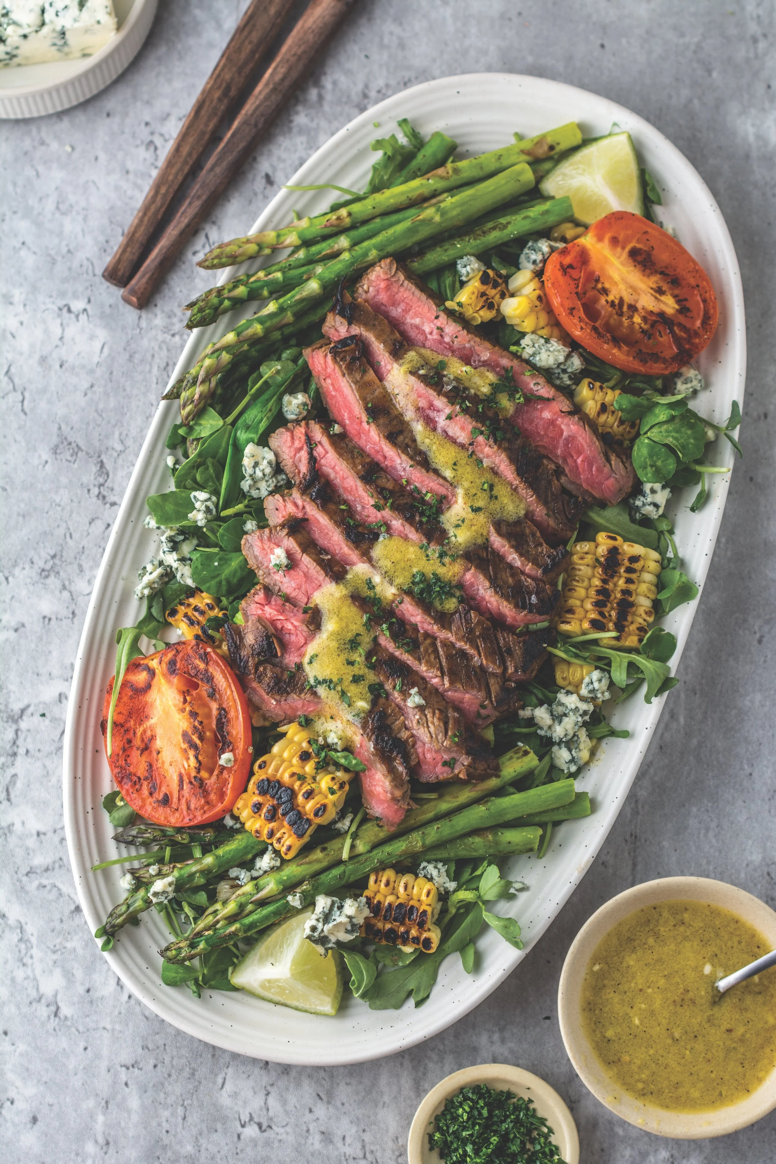 Grilled Steak and Vegetable Salad 