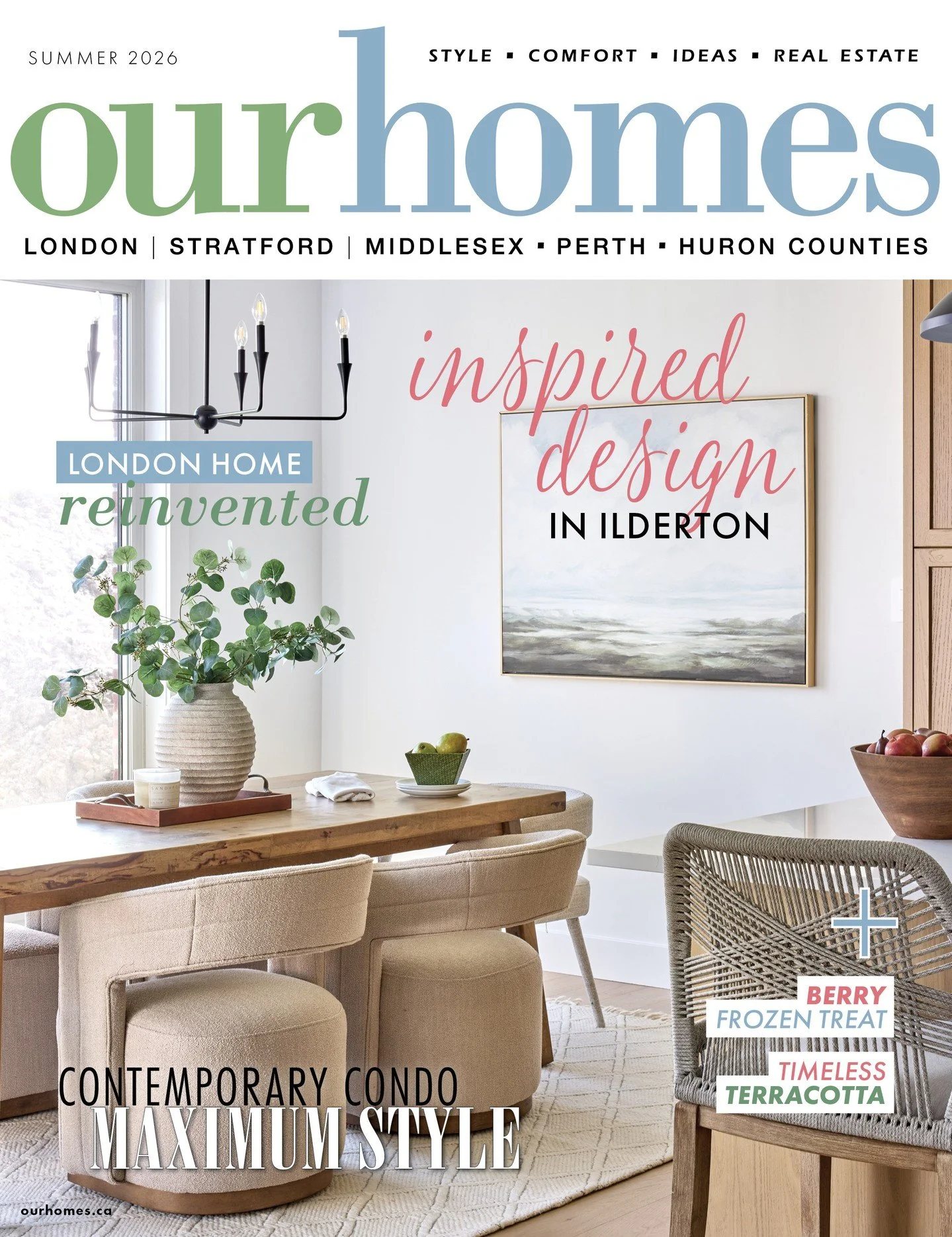 ☀️Exciting news for all home enthusiasts in the London area, including Stratford/ Middlesex/Perth and Huron Counties! The highly anticipated Summer issue is now available at newsstands, in showrooms, and local retail shops. Dive into beautifully cura