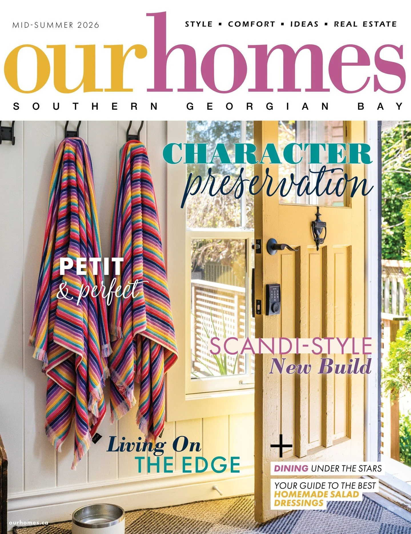 ☀️The highly anticipated Mid-Summer Issue has arrived in Southern Georgian Bay! This issue is bursting with gorgeous interiors, lush landscaping inspiration, seasonal recipes to impress and local resources to assist in your upcoming home projects.☀️C