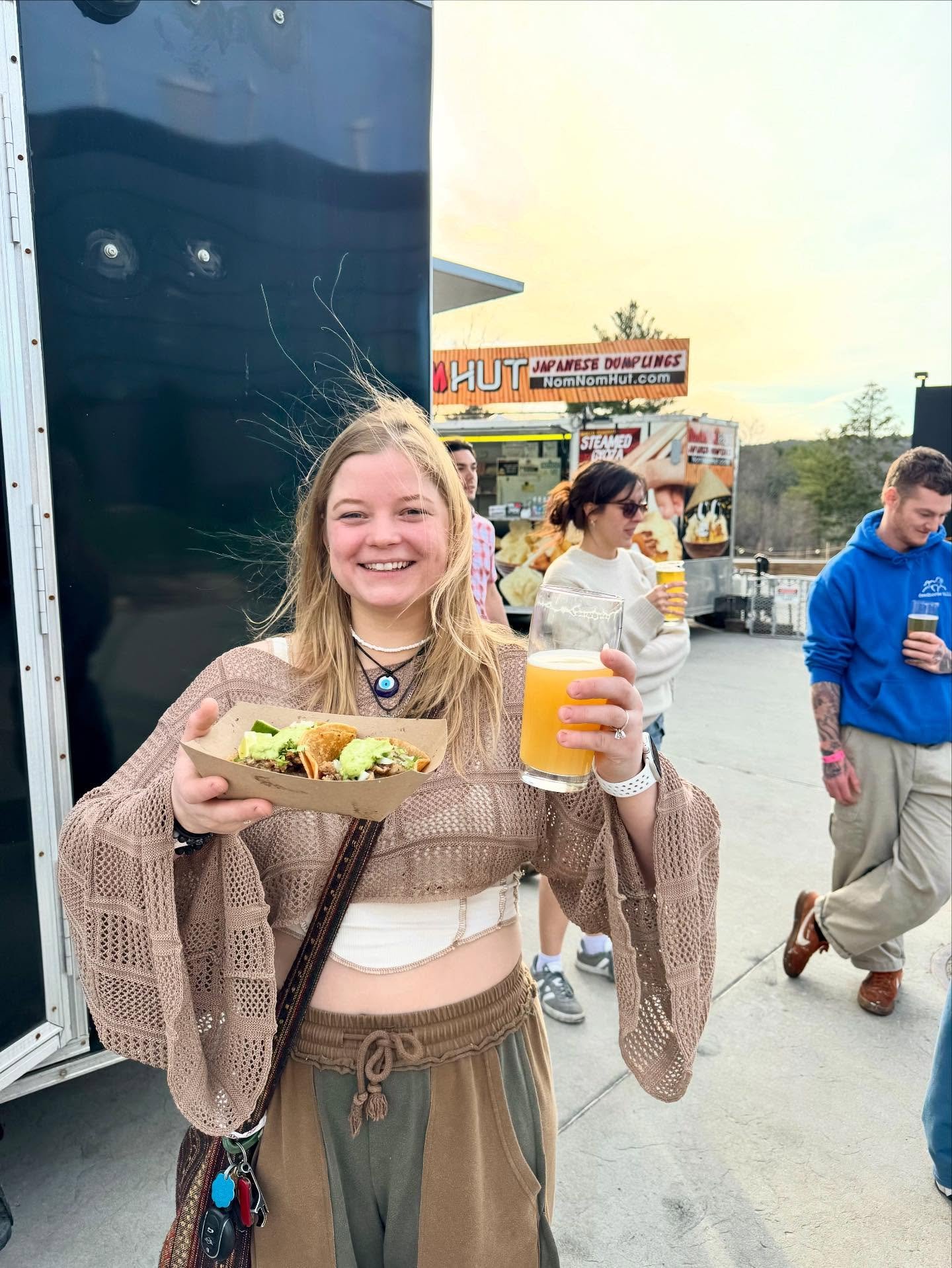 Luci&rsquo;s tacos here to put a smile on your face 😊 Tree house today 11AM to late with our buds @saycheesefoodtrailer to kick off your weekend right!