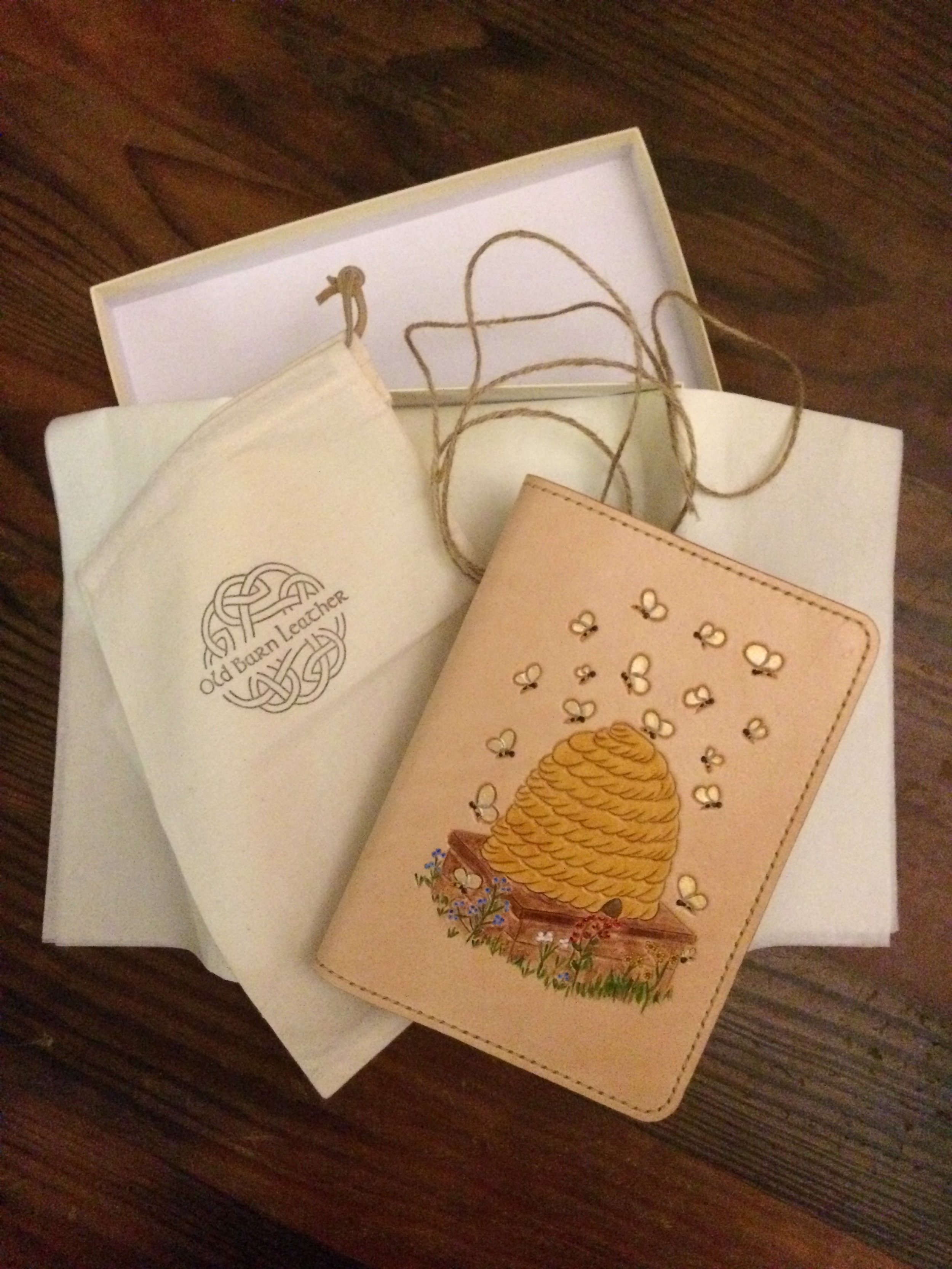 A5 Journal slipcover with packaging, getting ready to ship