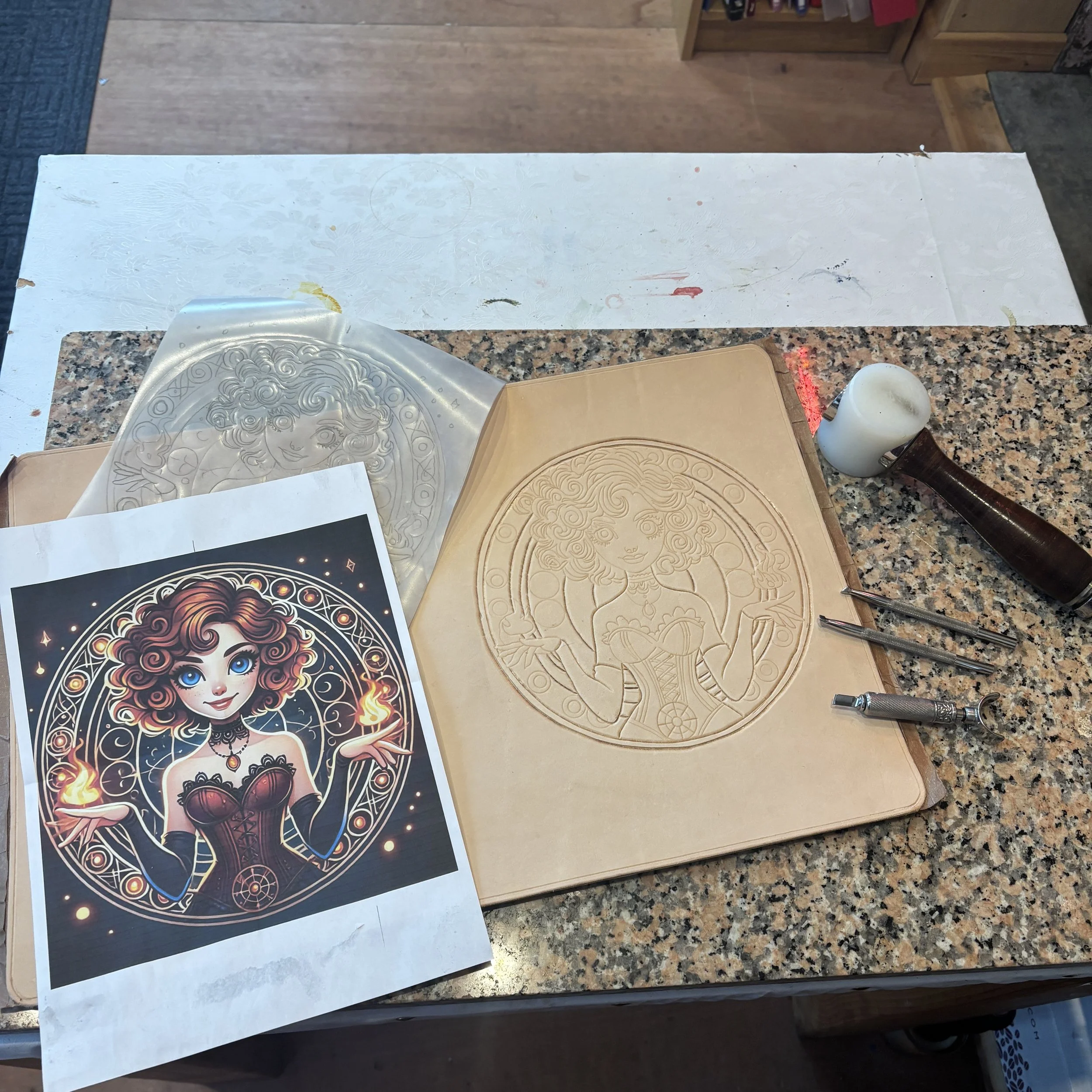 A4 Presentation Folder commission. Design supplied by customer.