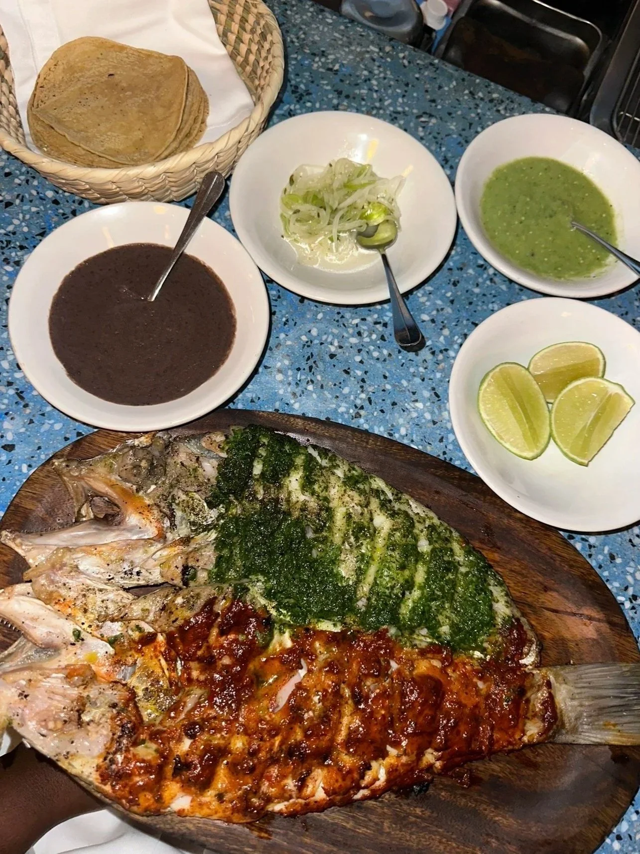 Contramar style fish, Mexico City
