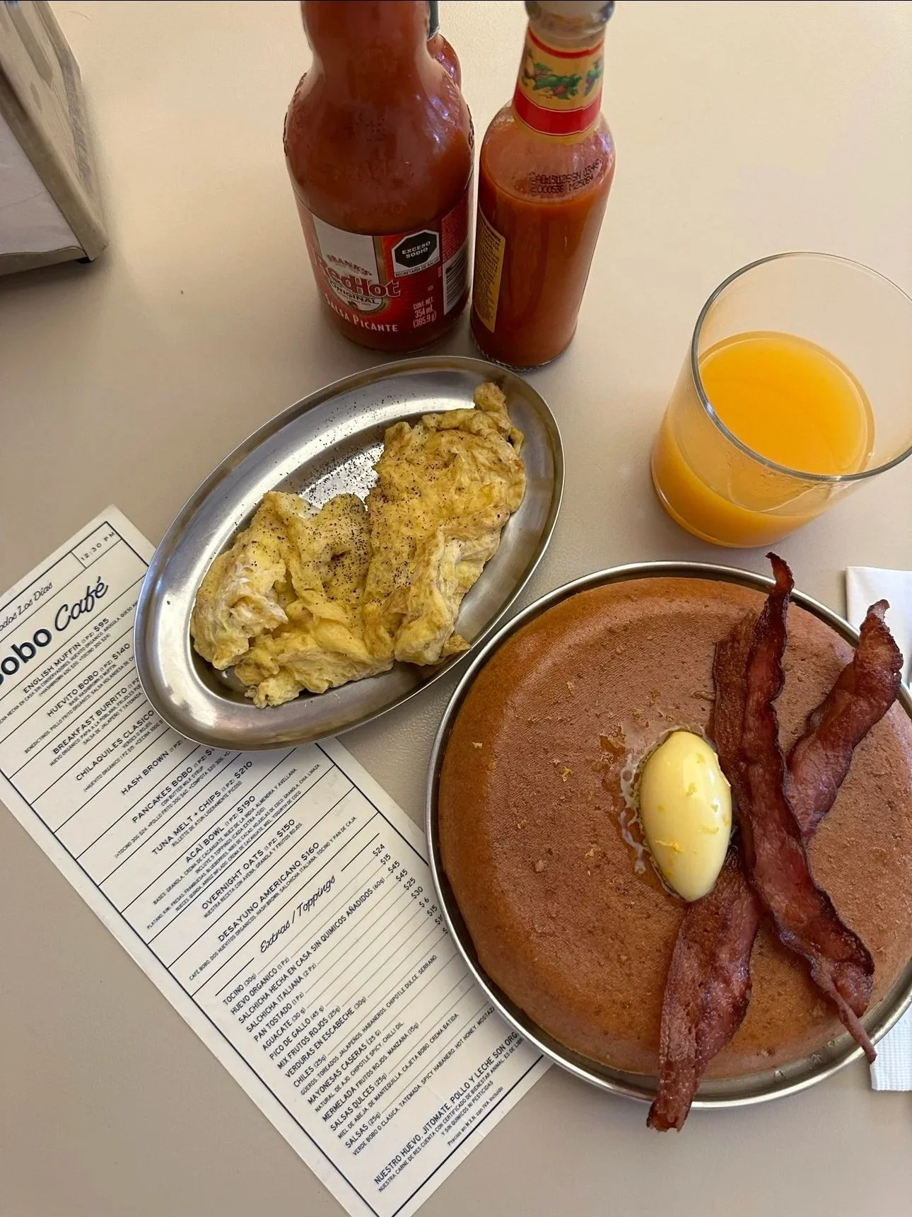 pancakes bobo from Bobo's Cafe, Roma Norte, Mexico City