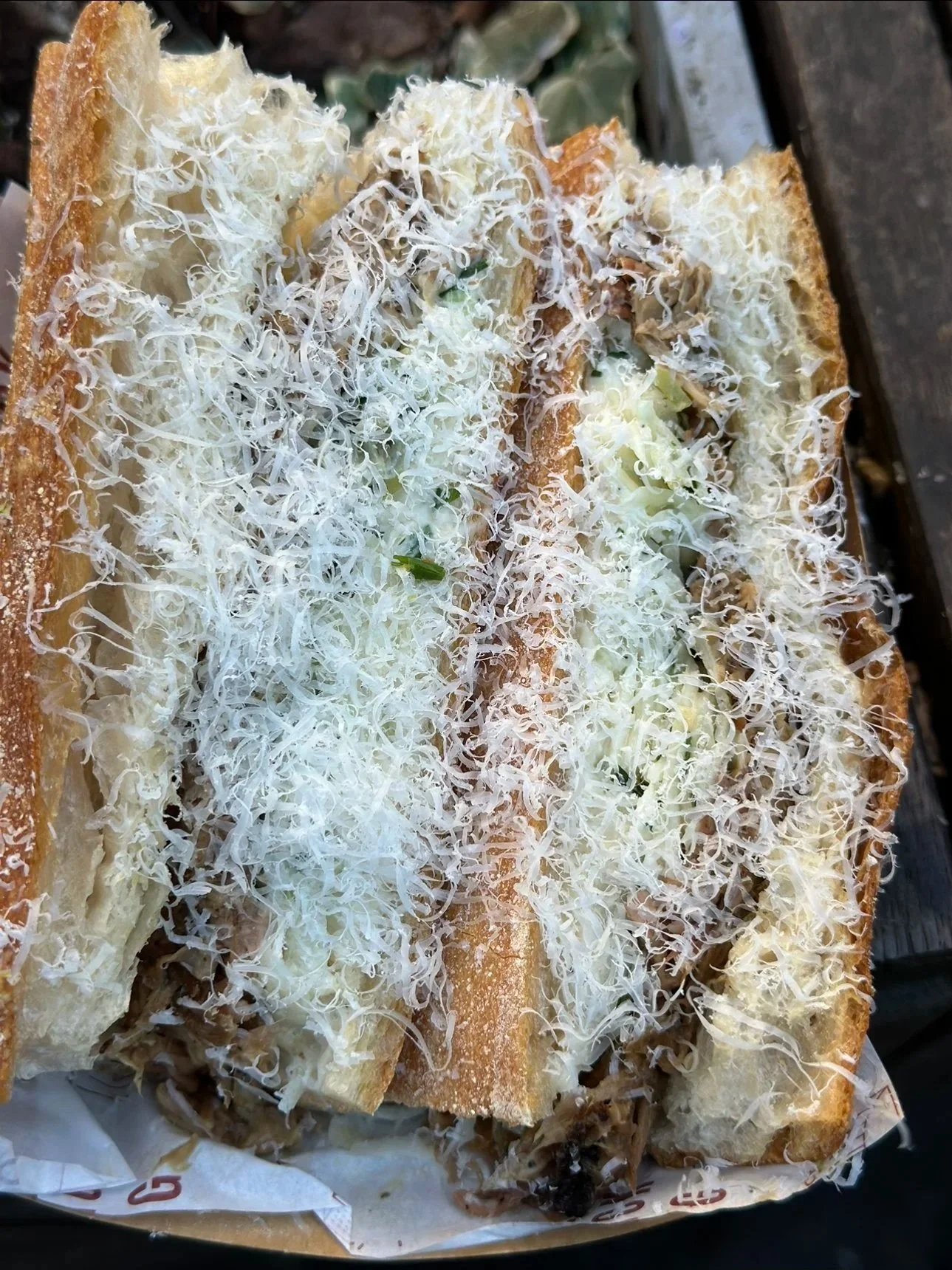 honey truffle pulled pork sandwich at Black Pig, London