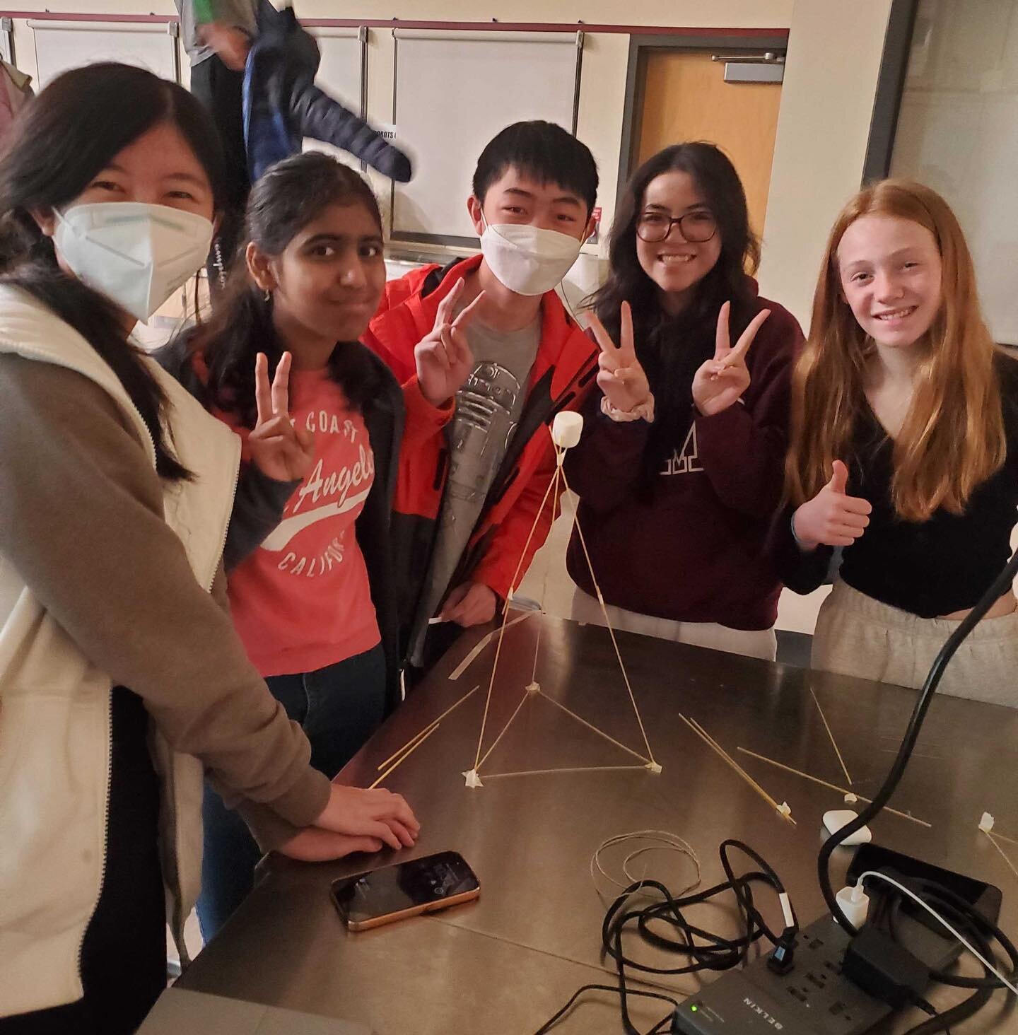 #chargedup for the new season. This weekend we got together for kickoff and had a BLAST!!! Starting off the build season with marshmallow spaghetti towers.
#frc #robotics #kickoff #energized  #robots