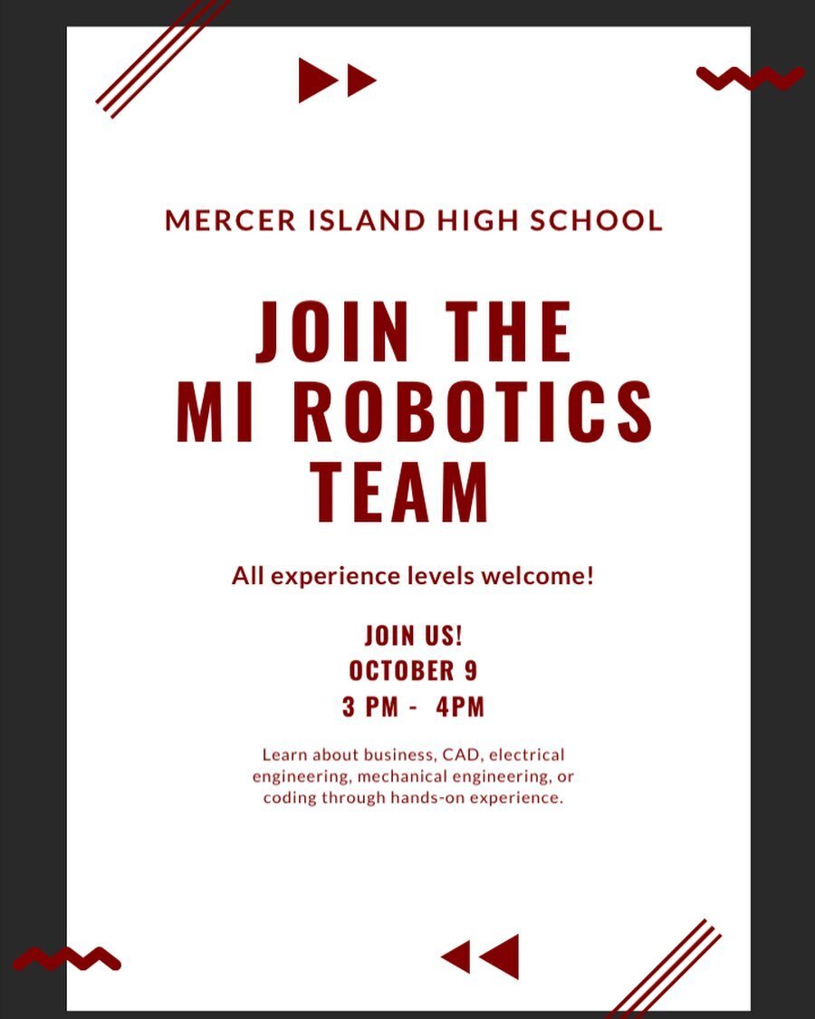 Join the MI Robotics team! DM us for the link! #firstinspires #firstfrc #firstrobotics