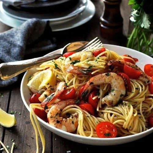 Shrimp Lemon Herb Pasta