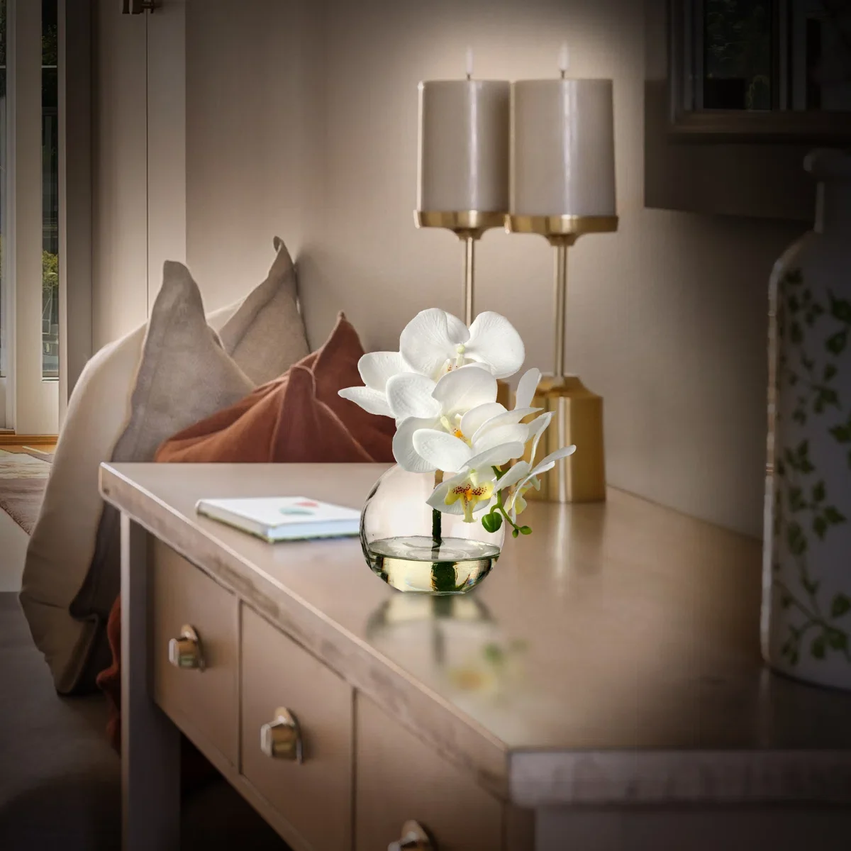 Faux Orchid Arrangement Review: An Easy Way to Refresh Your Home Decor