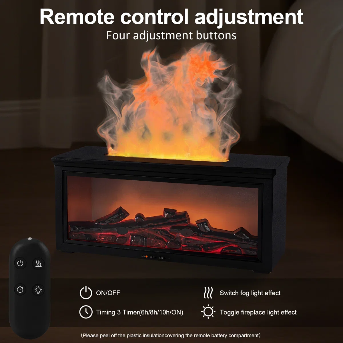 Fireplace humidifier