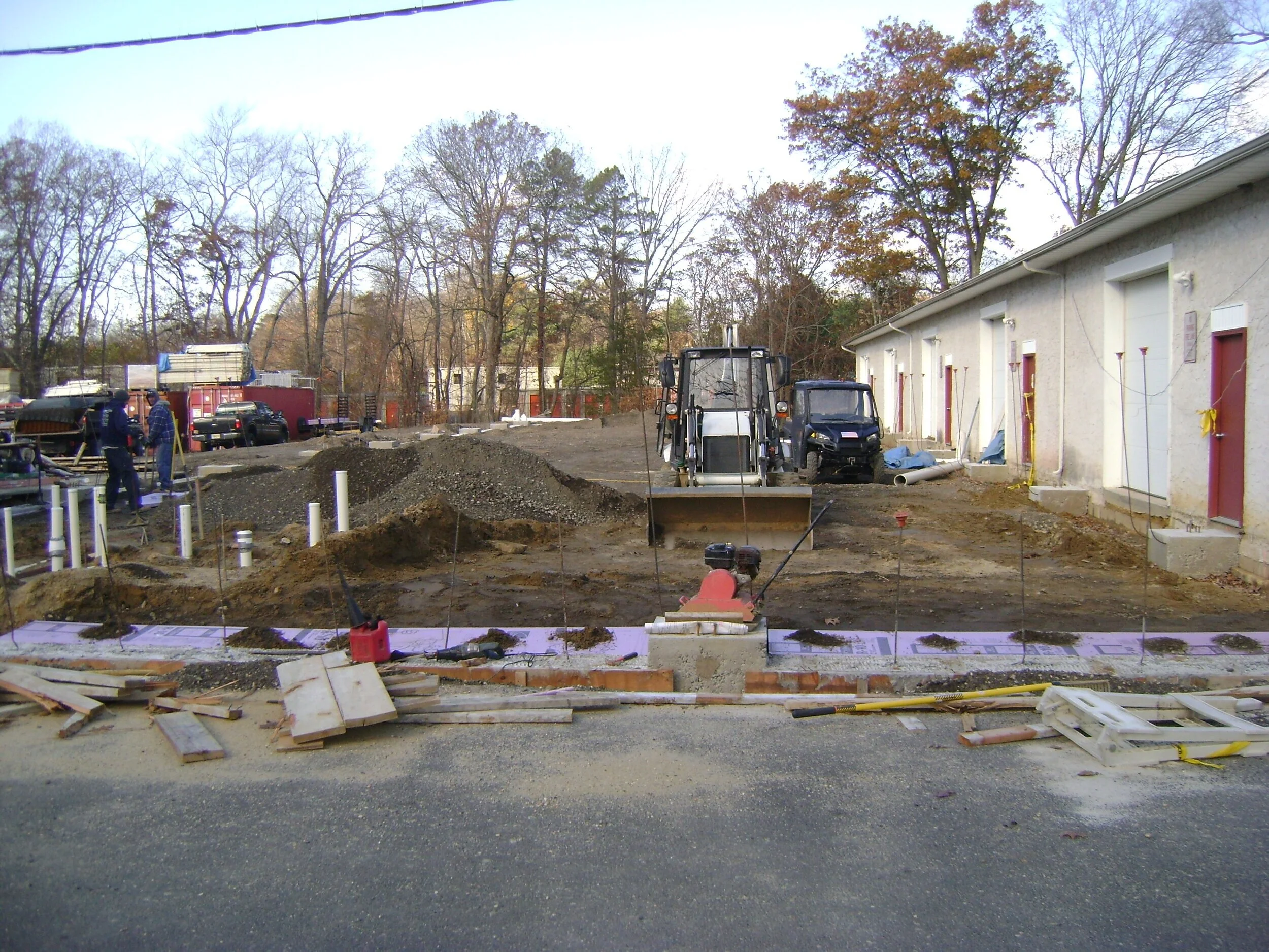 Foundation Built between and attaching 2 Buildings (11000 sq. ft.)