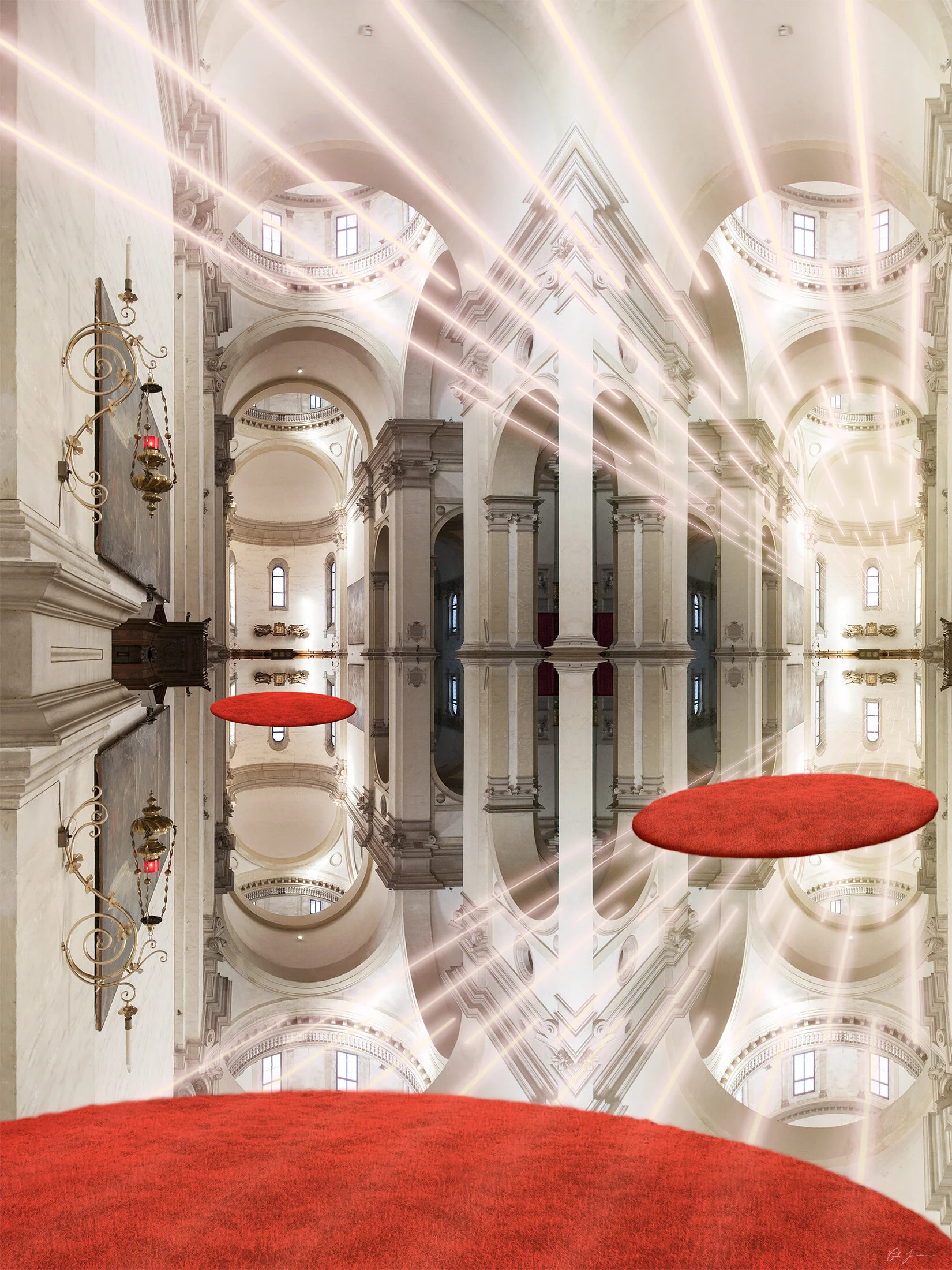  Contrapunctus III, 2017  Photographic collage. Inkjet print, face-mounted to acrylic.  30" x 40" 